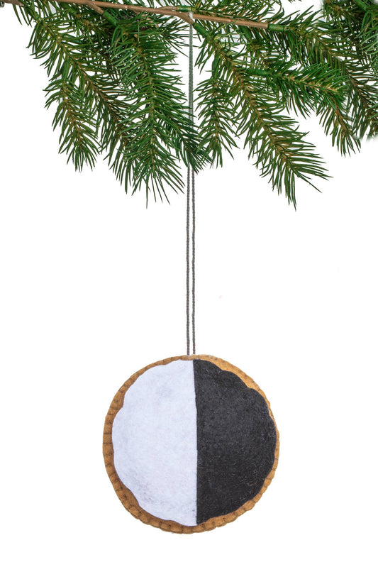 Silk Road Bazaar - Black & White Cookie Ornament