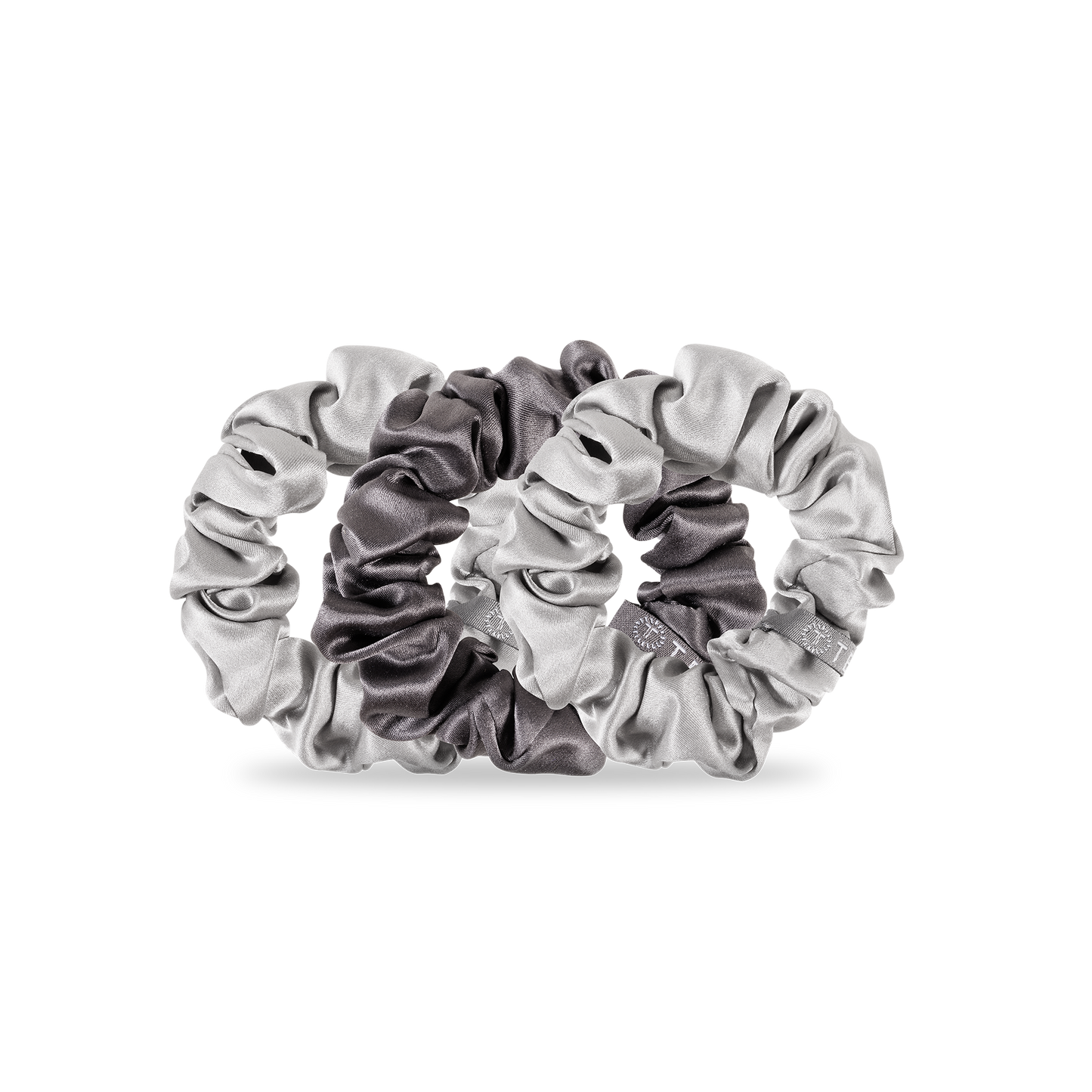 TELETIES - Silver Flames - Small Scrunchie, 3-Pack