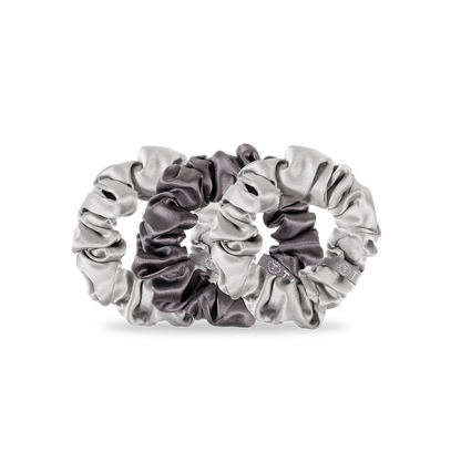 TELETIES - Silver Flames - Small Scrunchie, 3-Pack