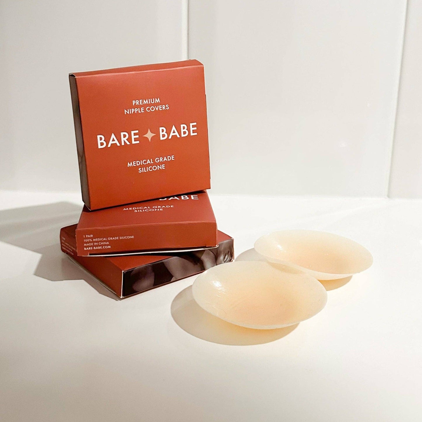 Bare Babe - Honey - Invisible Adhesive Nipple Covers - Creme