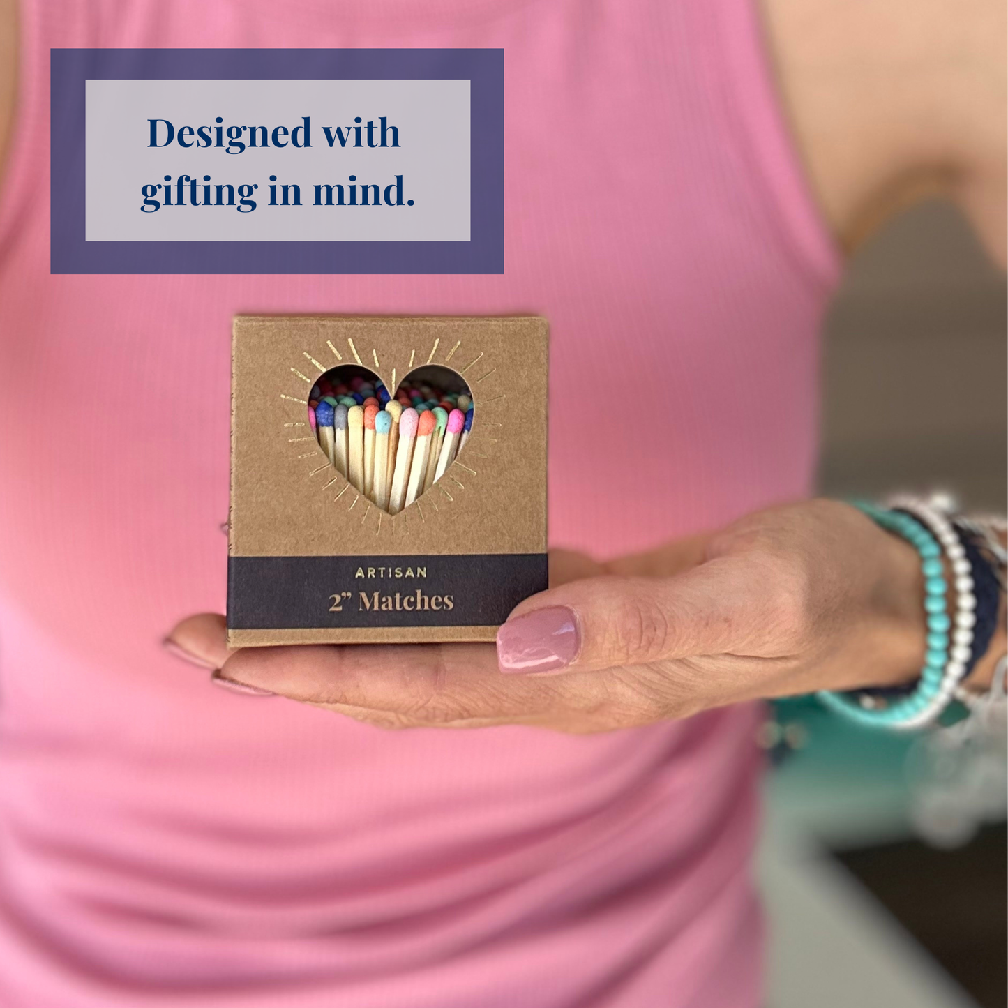 Thankful Greetings - 2" Matches + Mini Cloche - Colors of Your Choice + Strikers