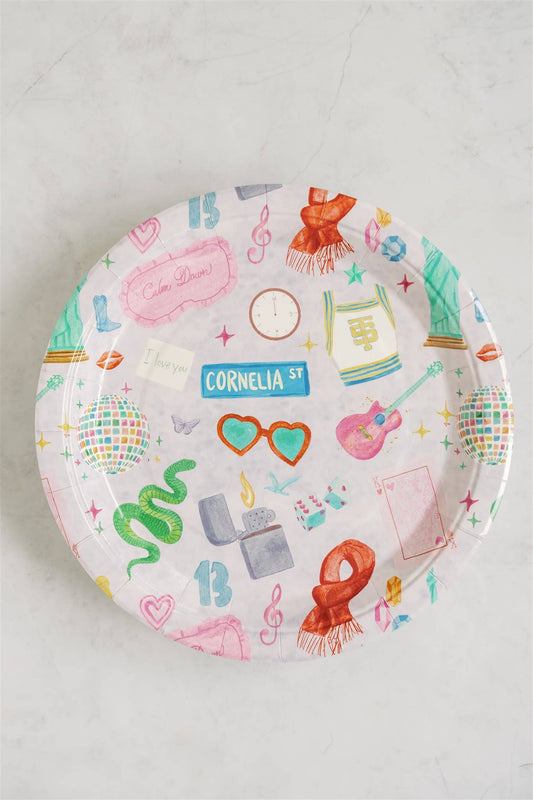 Gracefully Made Art - Taylor Swift Paper Plate Pack