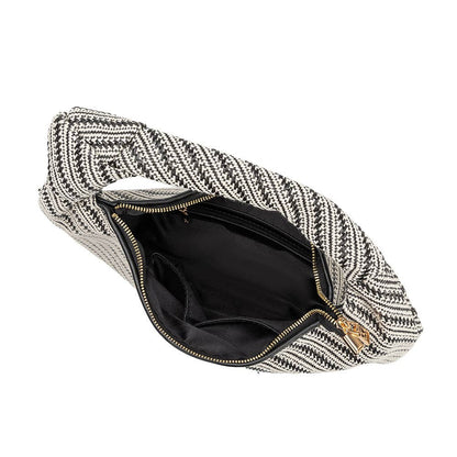 Melie Bianco - Cher Large Black Raffia Straw Shoulder Bag