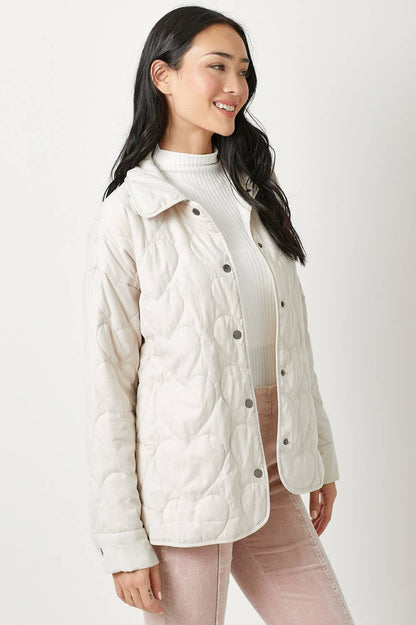 Mystree - Quilted Heart Padded Jacket