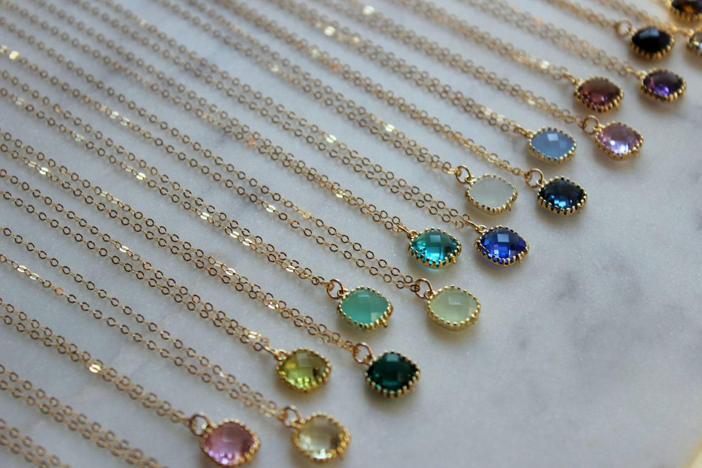 Laalee Jewelry - Gemstone Glass Necklaces