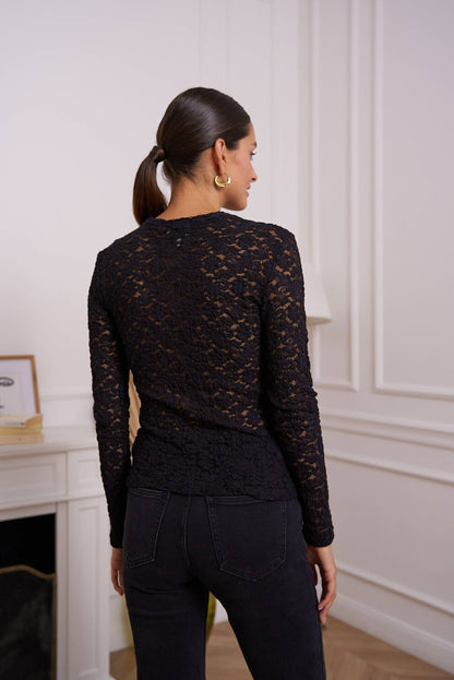 Choklate Paris - Semi-transparent Lace Top