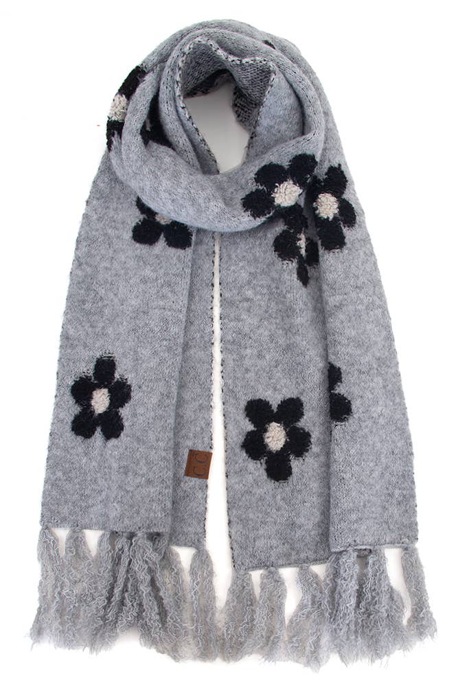 Hana - C.C Daisy Pattern Scarf