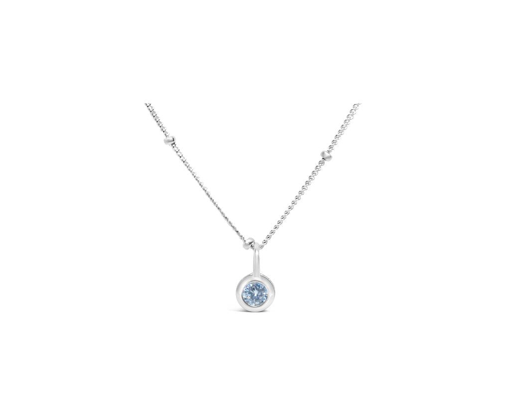 Stia Jewelry: Sterling Silver Birthstone Necklace