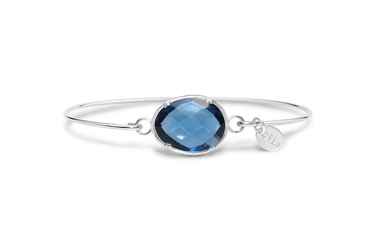 Stia Jewelry: Freeform Prong Bracelet London Blue