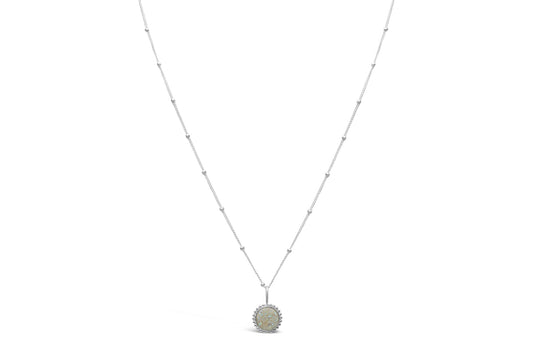 Stia Jewelry: Druzy Sparkle Opal Mini Necklace