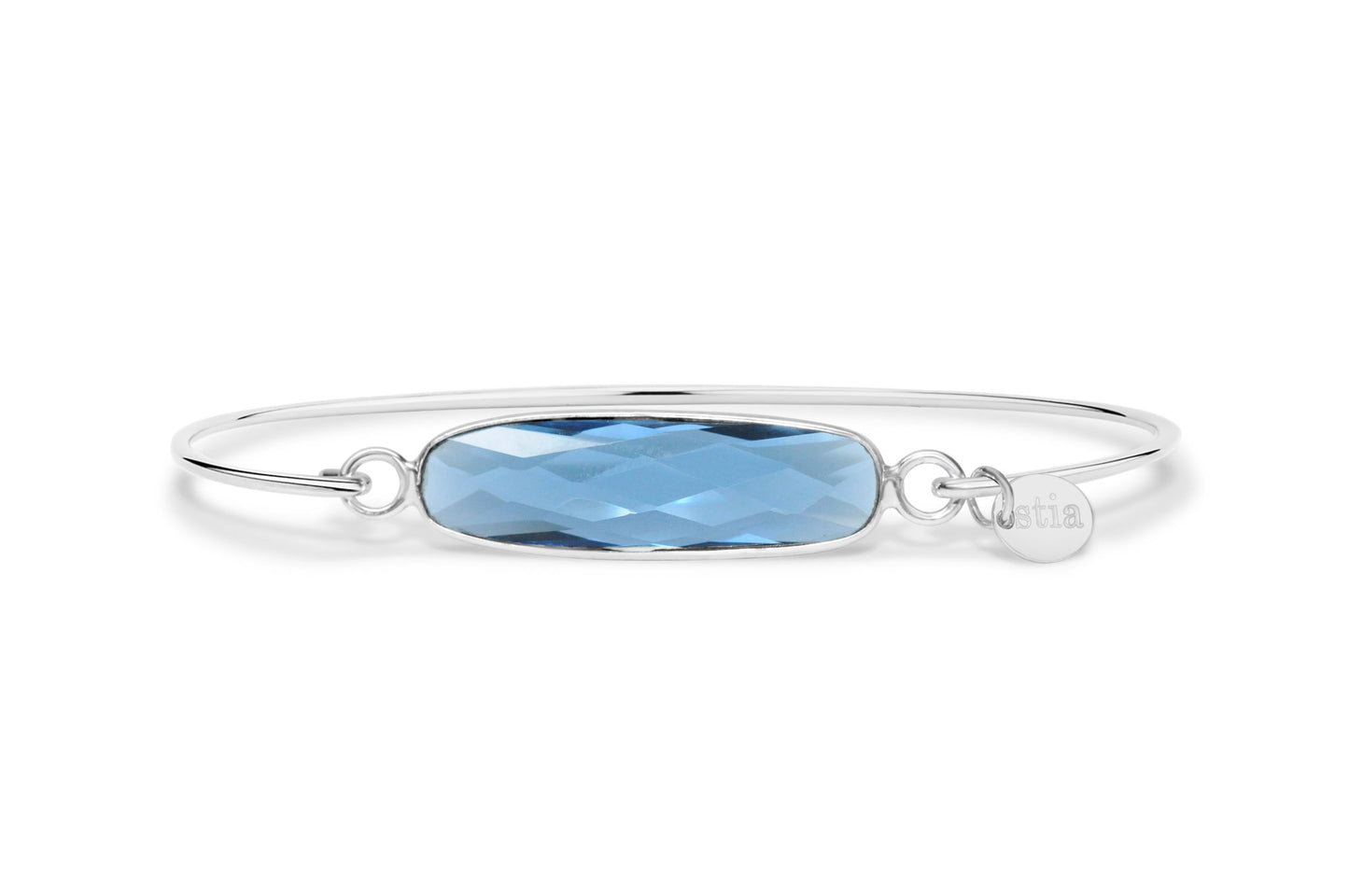 Stia Jewelry: Gemstone Bar Bracelet London Blue