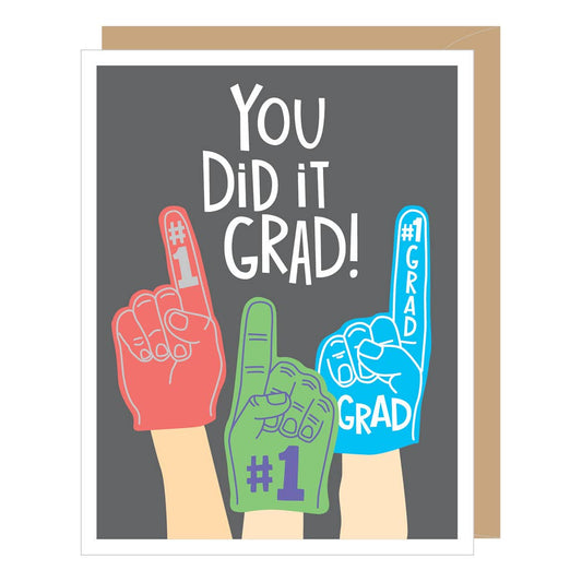 Apartment 2 Cards - Foam Finger Graduation Card