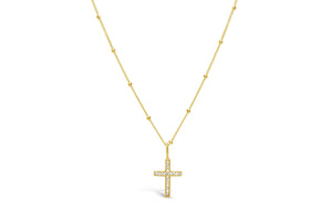 Stia Jewelry Pave Cross Necklace