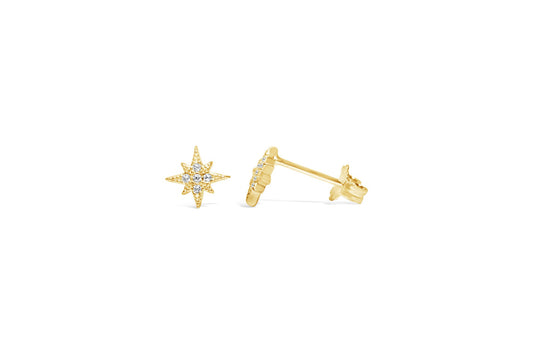 Pavé Starburst Sterling Studs