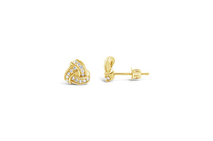 Stia Jewelry: "Pretty Party" Earring Pavé Love Knot Stud
