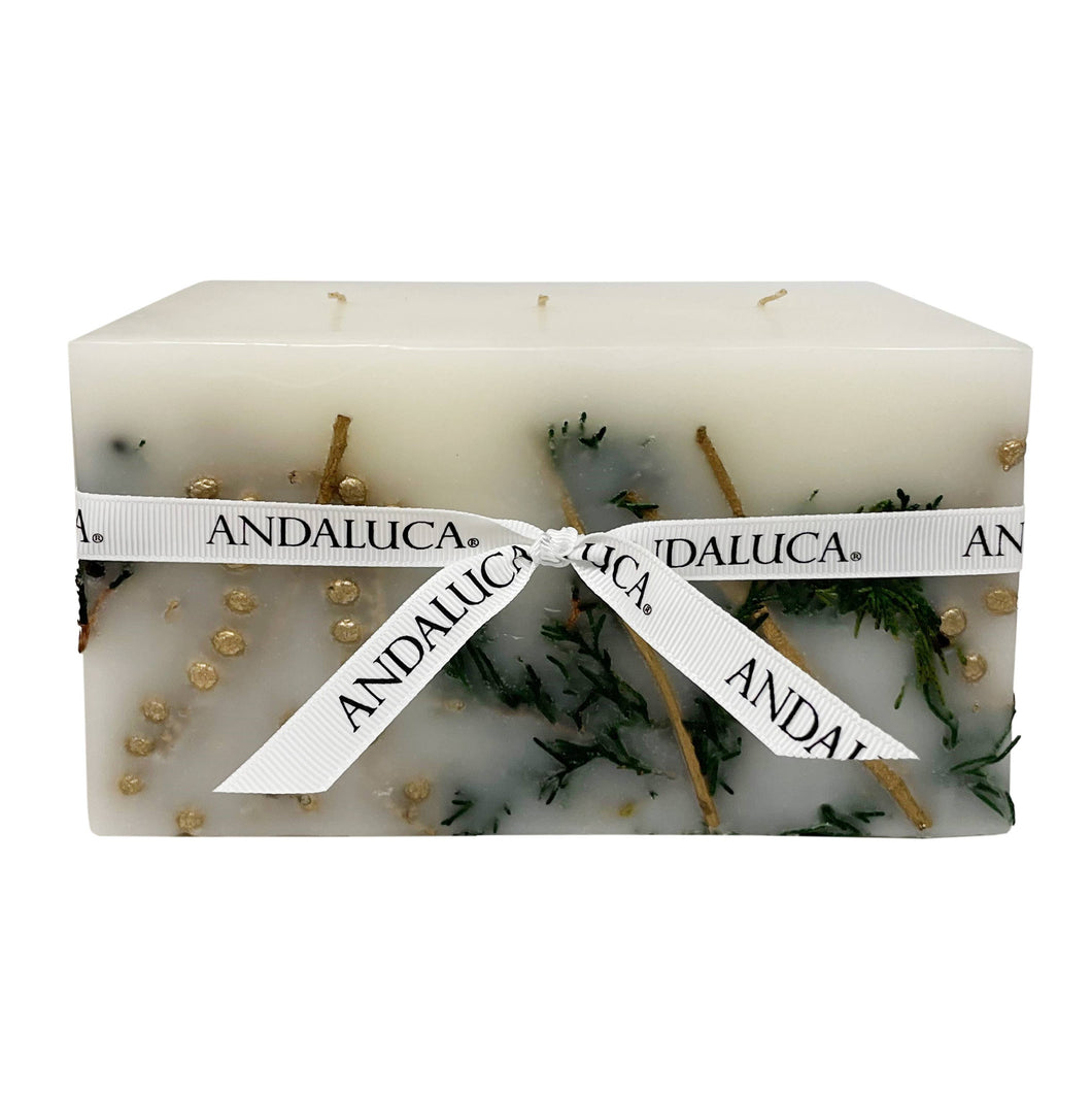 Andaluca - Evergreen Pine 3 Wick Brick Botanical Candle