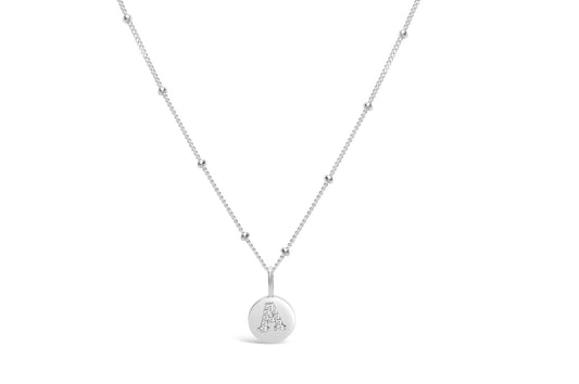 Stia Jewelry: Pavé Love Letter Necklaces