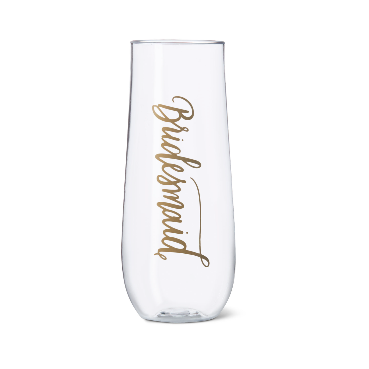 Samantha Margaret - 11 oz. Bridesmaid Durable Plastic Stemless Champagne Glass
