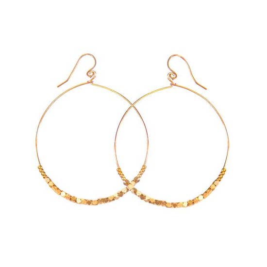 PURPOSE Jewelry- Shimmer Hoop - Gold