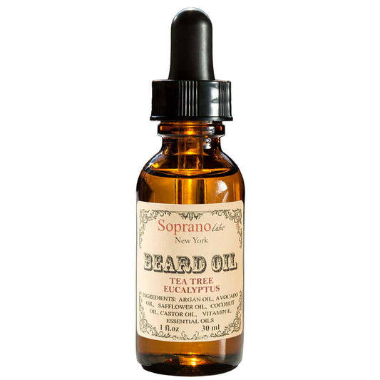 SopranoLabs - Tea Tree Eucalyptus Beard Oil.  Holiday Gift for him