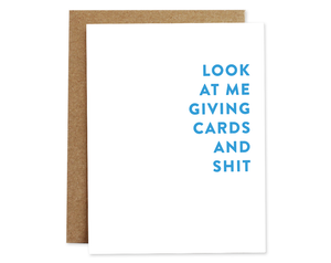 Rhubarb Paper Co. - Cards & Shit Just Because Card