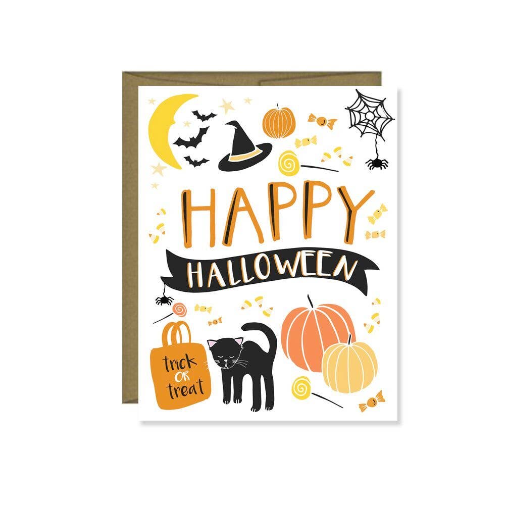 Pen & Paint - Happy Halloween Card