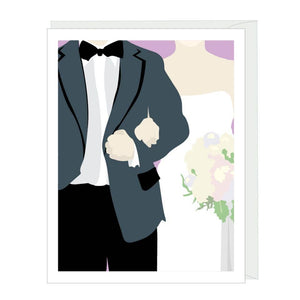 Apartment 2 Cards - Tuxedo Couple Wedding Card