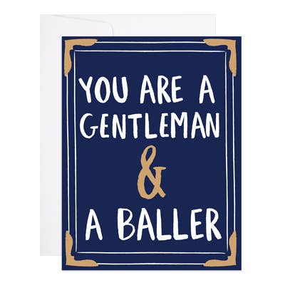 9th Letter Press - Gentleman and a Baller