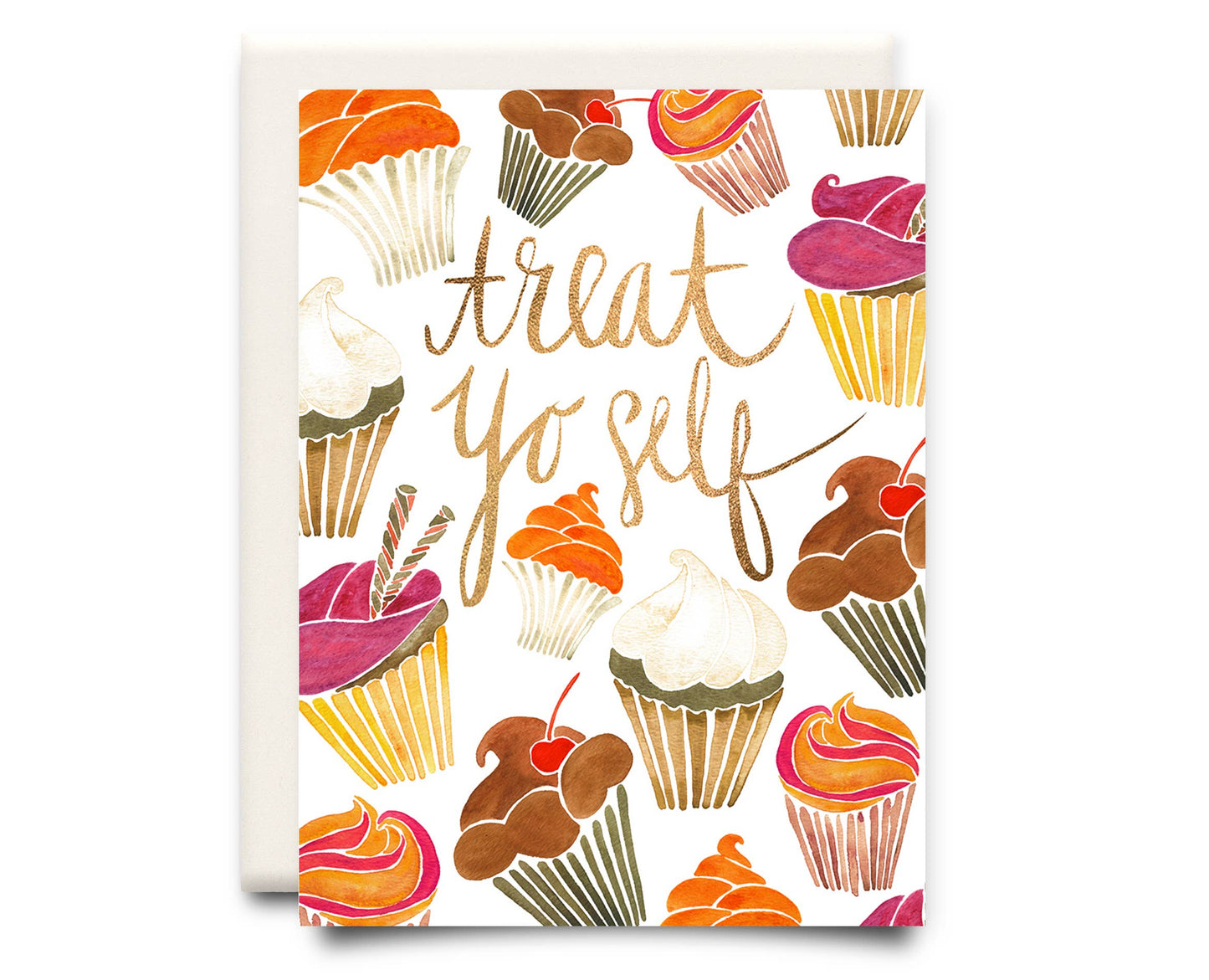 Inkwell Cards - Treat Yo'Self Cupcake | Birthday Card