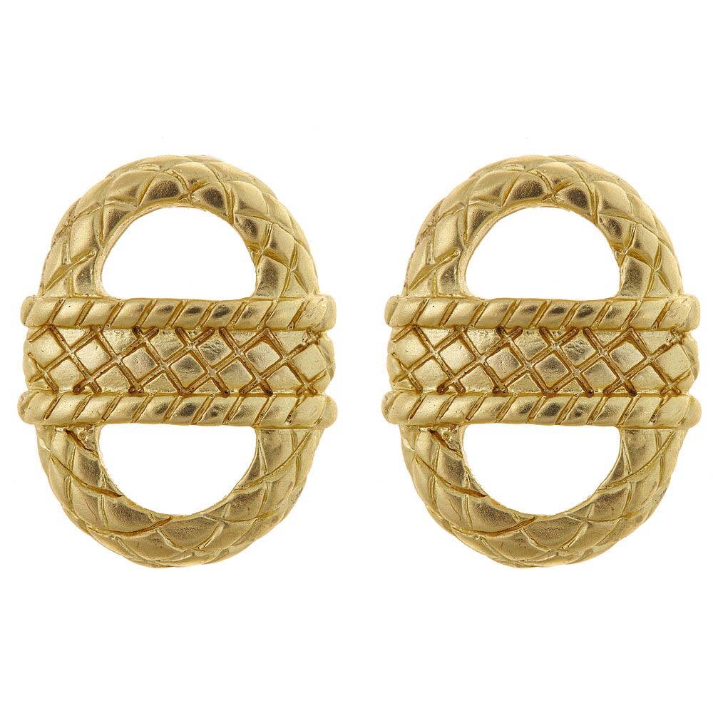 Fornash - Gold Basket Earrings