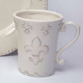 Drew Derose Design - Fleur De Lis Ceramic Mug