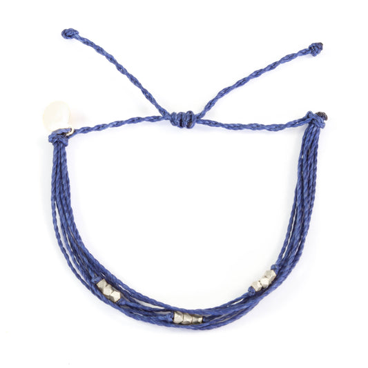 Nica Life - Navy Macua in Silver Bracelet