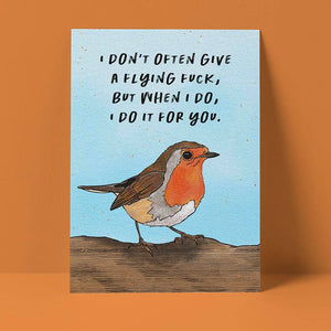 Pretty Good Cards - Flying Fucks Bird Card