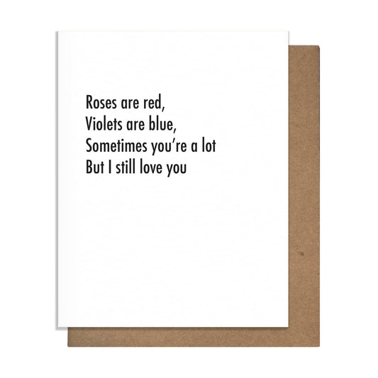 Pretty Alright Goods - You're A Lot - Love Card