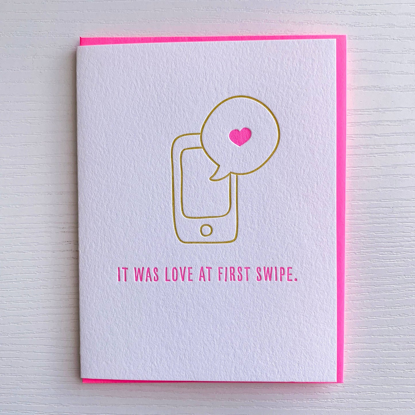 DeLuce Design - Love Card, Valentine's Day Card, Love At First Swipe