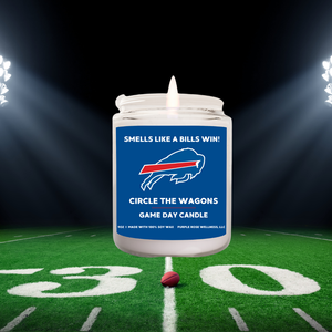 Purple Rose Wellness, LLC - Buffalo Bills Football Candle