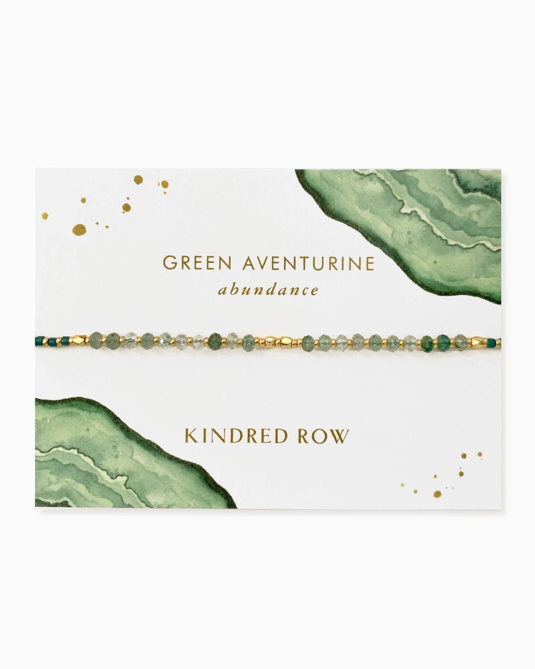 Kindred Row - Green Aventurine Healing Gemstone Stacking Bracelet