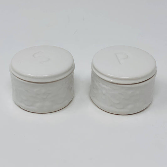 Drew Derose Design - White Salt And Pepper Cellars