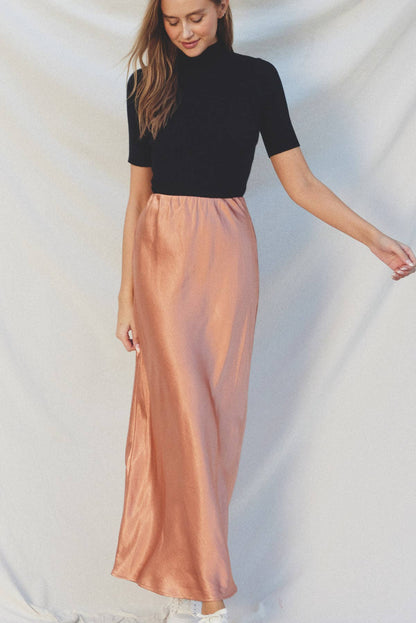 Dress Forum - Reflection Pull On Maxi Skirt - Golden Sand