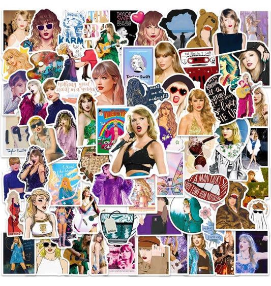 Harper & Barlow - Taylor swift vinyl waterproof stickers pack of 25