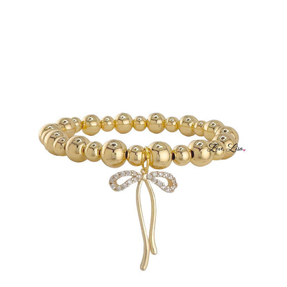 Love, Lisa - Molly Bow Bracelet: Gold