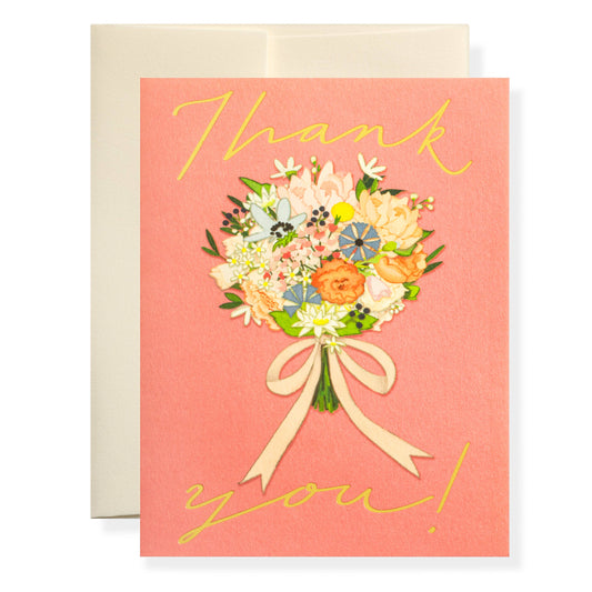 Karen Adams Designs - Thank You Bouquet Greeting Card