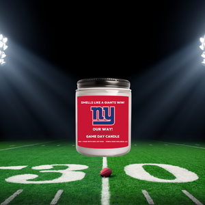 Purple Rose Wellness, LLC - New York Giants Football Candle