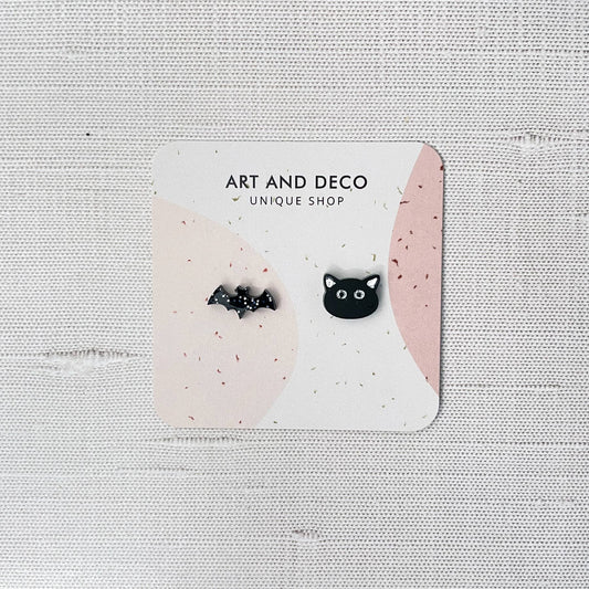 Bat / Cat  Stud Earrings