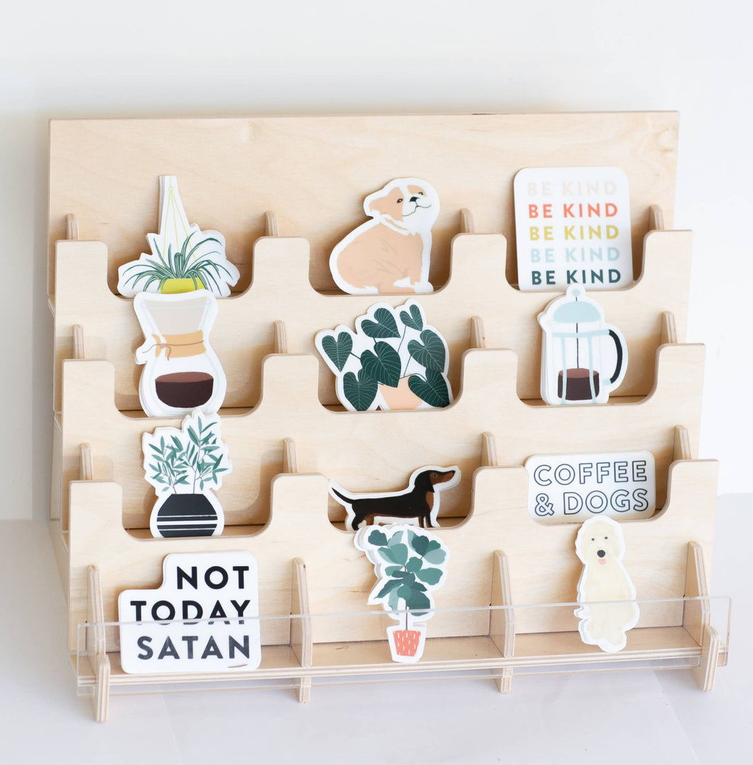 Joy Paper Co. - 12 Pocket Sticker Display (with 72 stickers of choice)