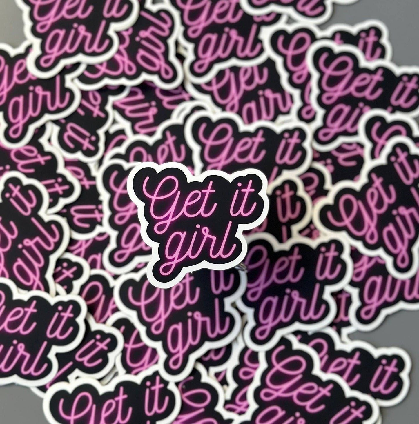 Korr Sticker Co - Get it Girl Matte Soft Touch Sticker - Waterproof Decal