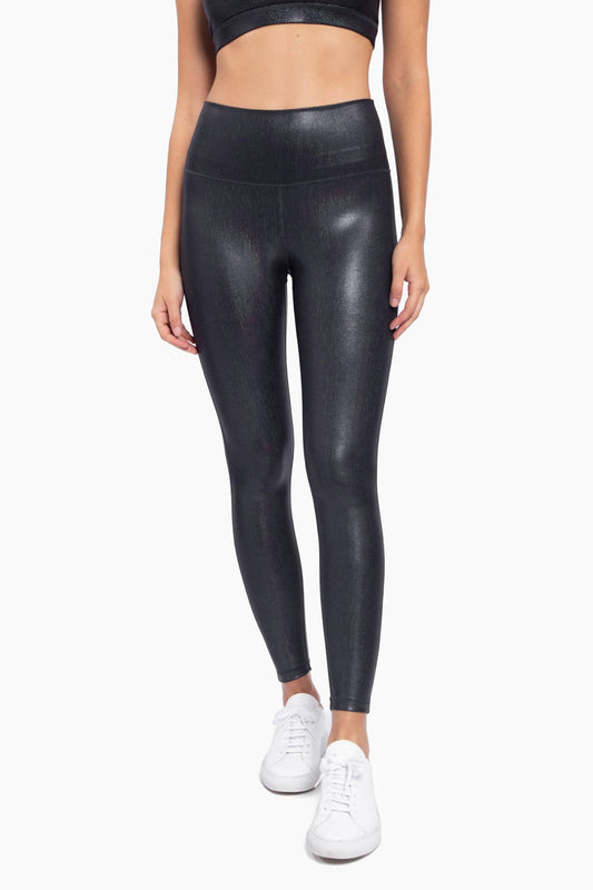 Mono B - Iridescent Holo Foil High-Waisted Leggings