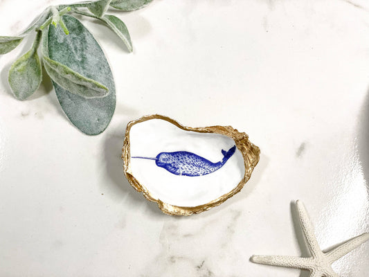 Alison Brooke Designs - Narwhal Oyster Trinket Dish