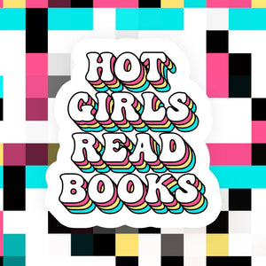 Ace the Pitmatian Co - Hot Girls Read Books Sticker