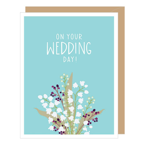 Apartment 2 Cards - Lily of the Valley Bouquet Wedding Card